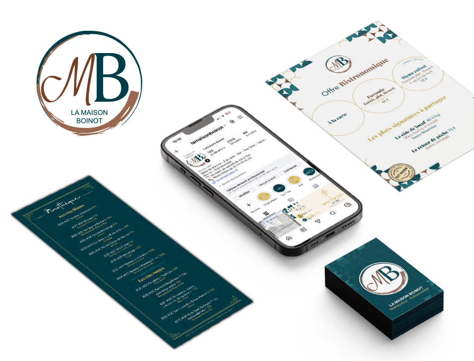 Agence de communication à Niort - CRÉATION & IMPRESSION : Menus, cartes de visite, gestion des réseaux sociaux